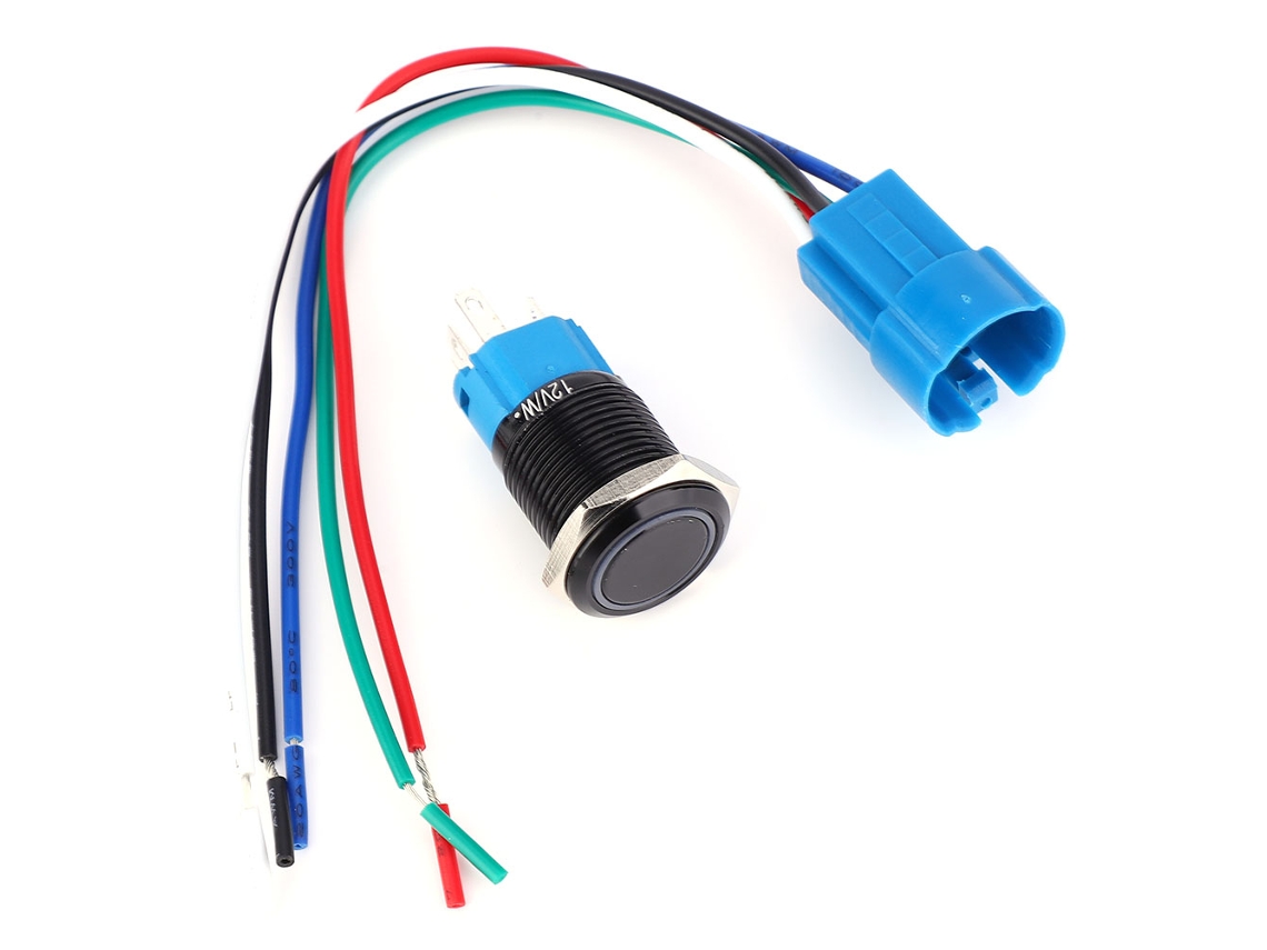 Laxiscreed Interruptor De Botão Metal Auto-regulável Com 5 Pinos, 1 No E 1 Nc Para Diferentes Aplicações