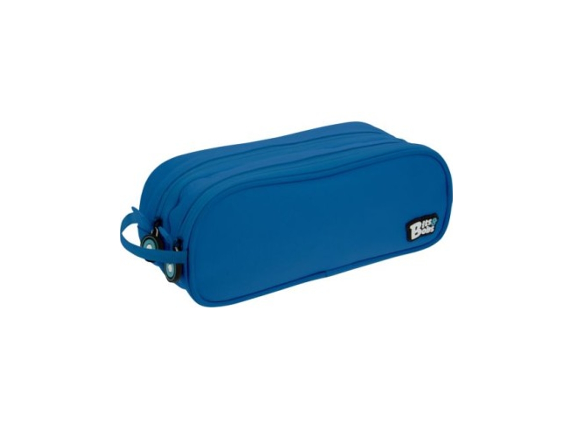Estojo duplo Bits Amp-Bobs azul 24,5x9,5 cm