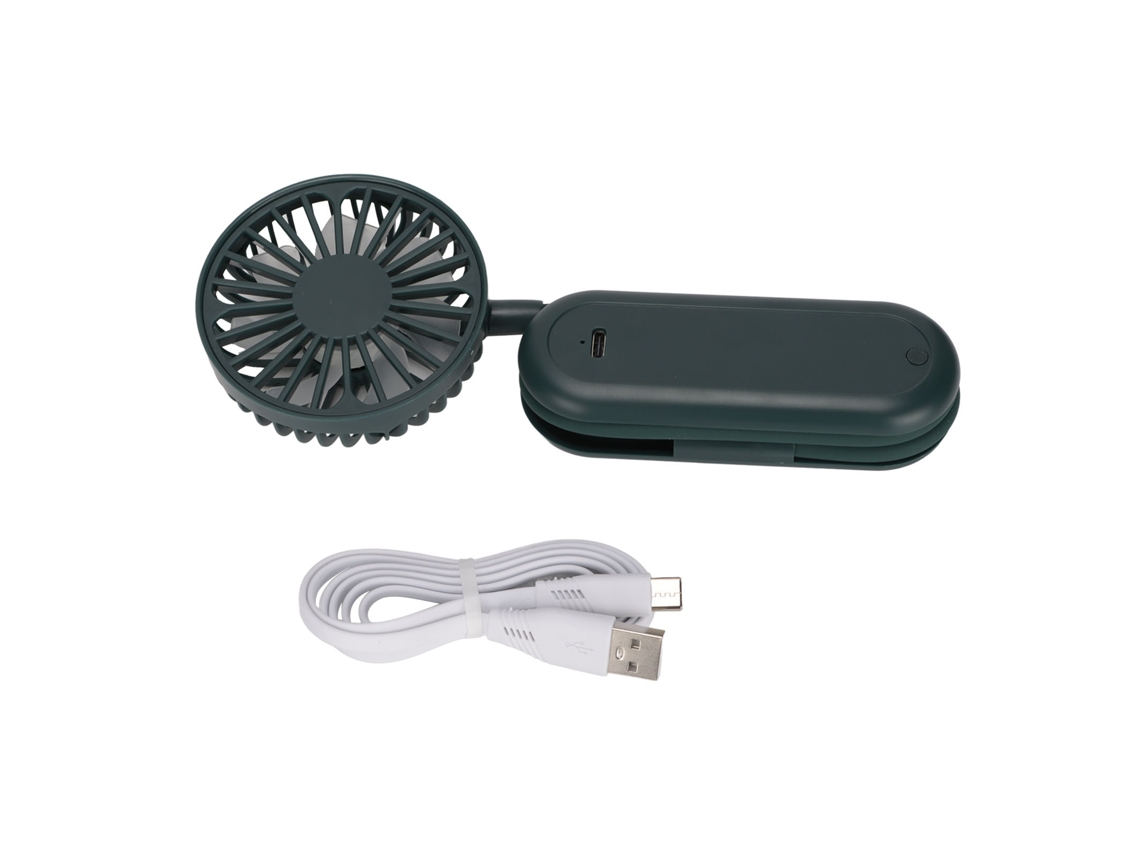Mini Ventilador Flexível BRILVIBERA giratório, recarregável para mesa e mão