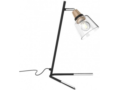 Candeeiro de Mesa AJP ILUMINACIÓN Indigo (Preto - Metal - 35x19 cm)