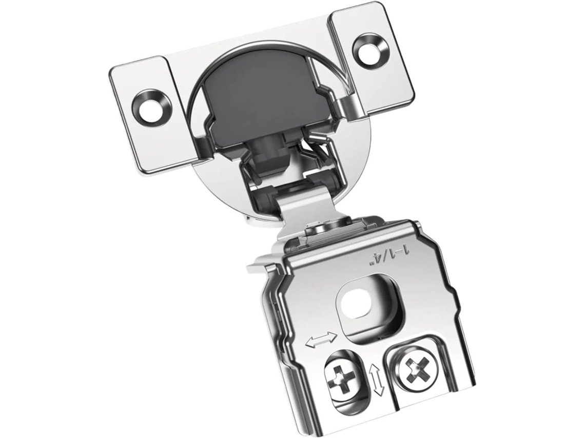 Dobradiças Ocultas Com Fechamento Suave Para Armários, 1-1 4 Polegadas Para Portas Com Moldura Frontal