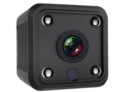 Minicâmera Bestvite com WiFi HD 1080p, áudio esportivo e visão noturna (preta)