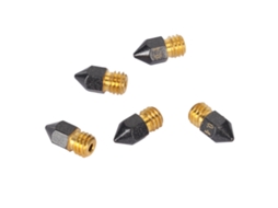Conjunto De 5 Bicos Revestidos Com Ptfe De 0,4 Mm, Endurecidos E Com Acabamento Suave, Para Impressoras 3d Ender 3 Pro V2 Cr 10 S4 S5