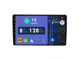 Auto Rádio Carro Bluetooth Autoradio 8GB RAM 128G ROM CarPlay Navegação GPS Ecrã Táctil RoverOne para Toyota Coaster 2013-2015  