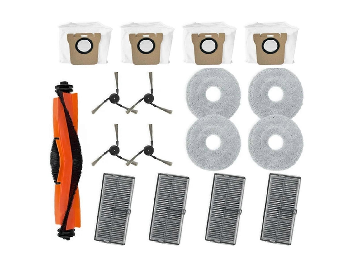 Peças Para Aspirador De Pó Xiaomi Mijia M40 Cabeça, Escova De Três Cortes, Escova Lateral Brilvibera
