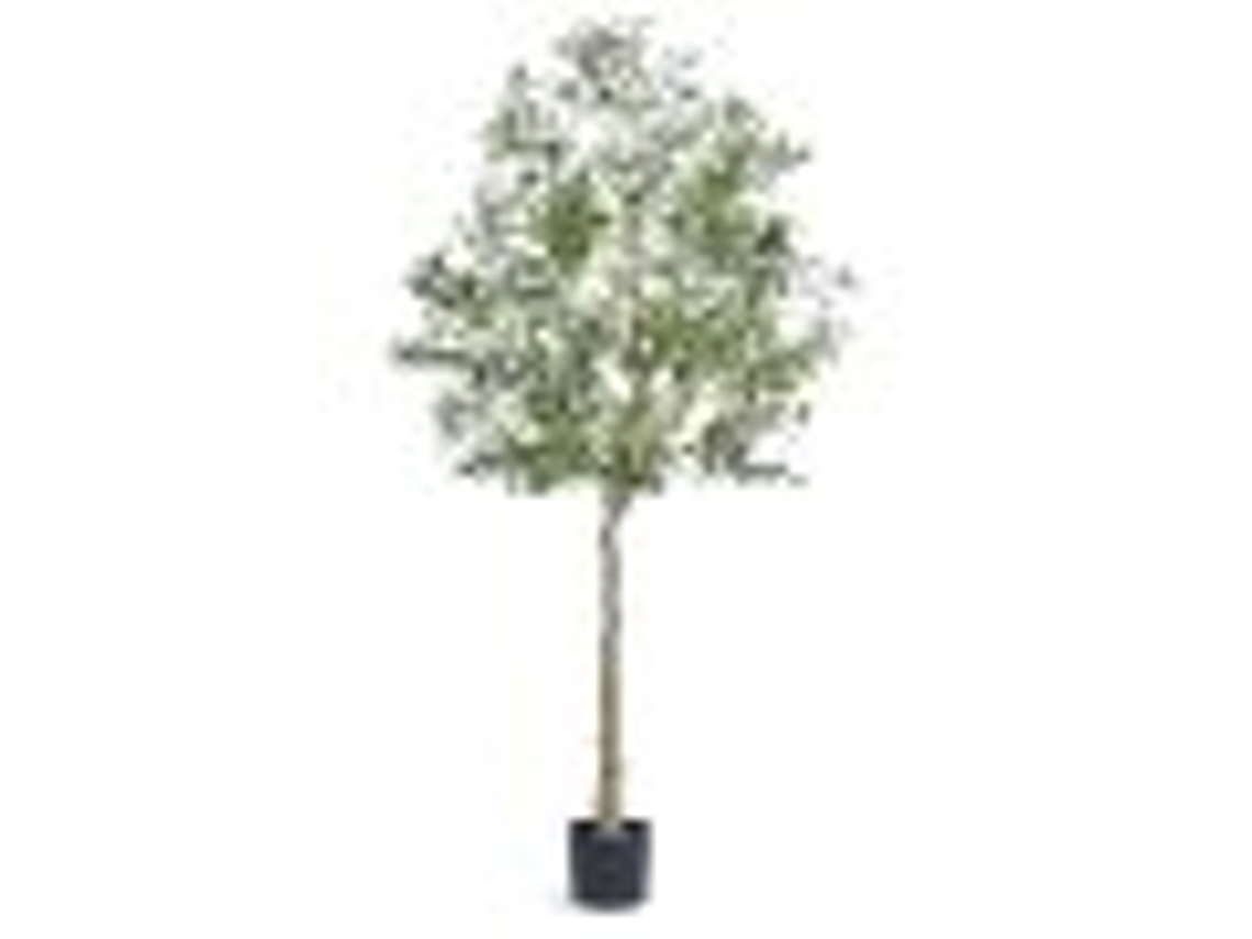 VEVOR Artificial Azeitona Planta Falsa de 1 8 M de Altura Material Pe Seguro e Proteção Anti-Inclinação para Plantas de Baixa Manutenção