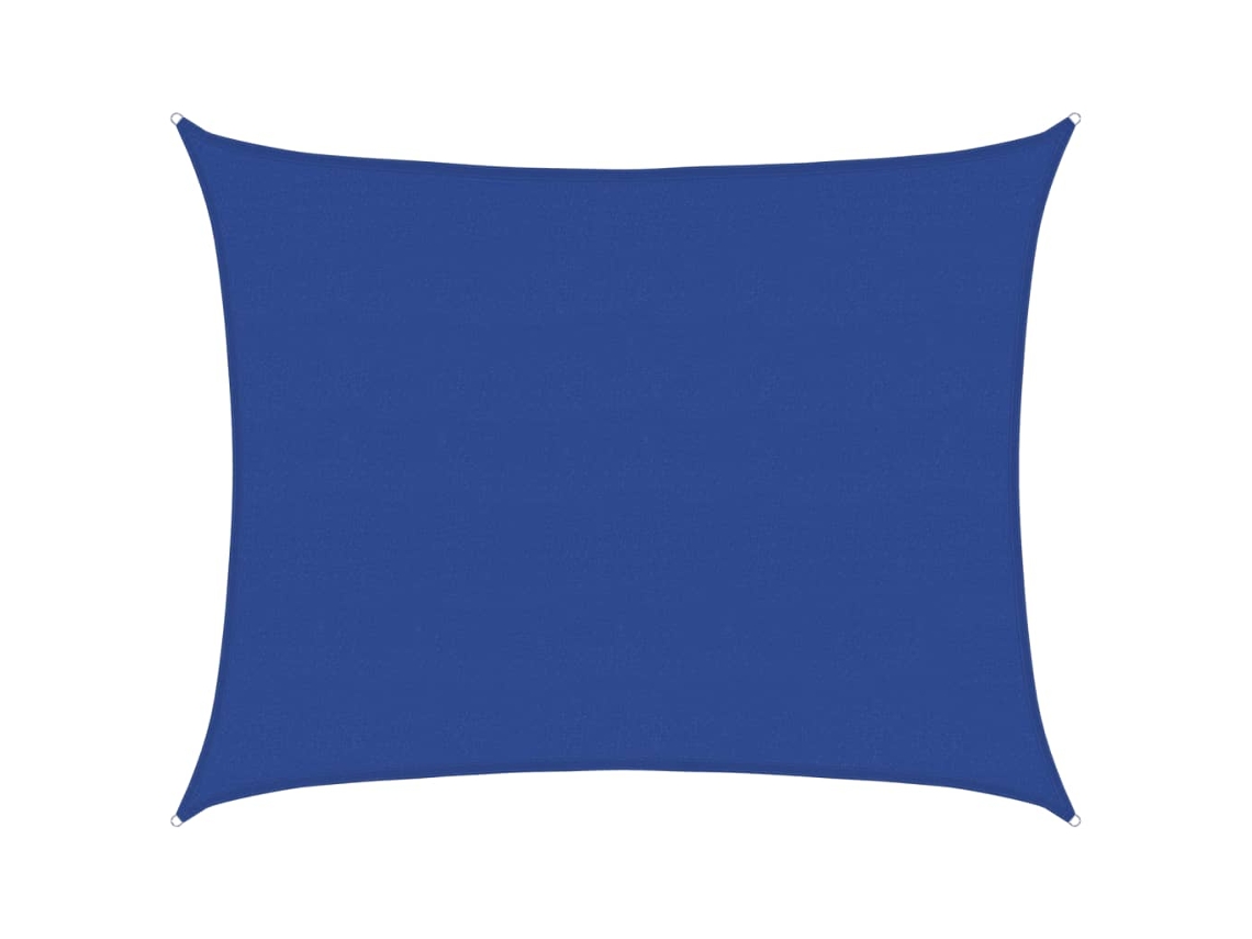Maison Exclusive - Para-sol Estilo Vela Retangular 160 G/m² 6x7 M Pead Azul
