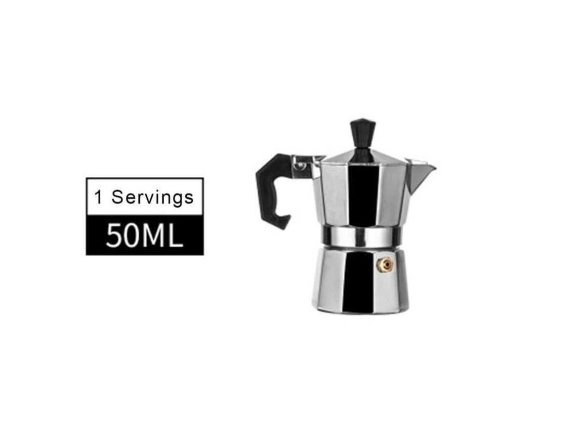 Cafeteira Moka em Alumínio Marca Modelo Capacidade 0 45L Cor Cinza