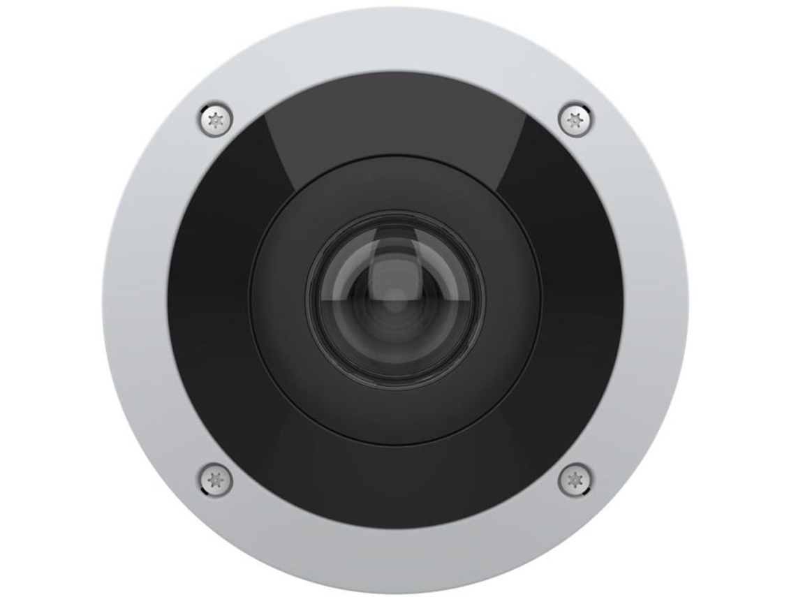 Câmera de rede AXIS M43 S com visão panorâmica de 360°, resistente às intempéries e 6 MP.