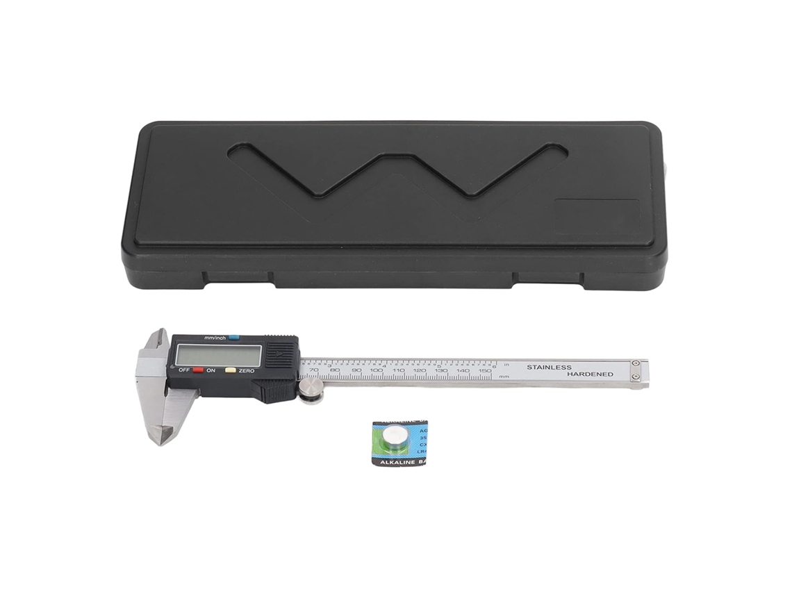 Paquímetro Digital Em Aço Inoxidável Com Visor Lcd, Ferramenta De Para