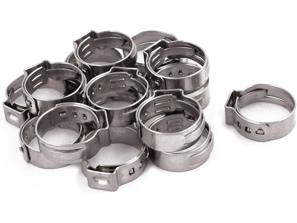 Mangueira Ajustável de Aço Inoxidável 304 de 14,5 Mm a 17 Mm, Pacote com 15 Unidades CHABERLU