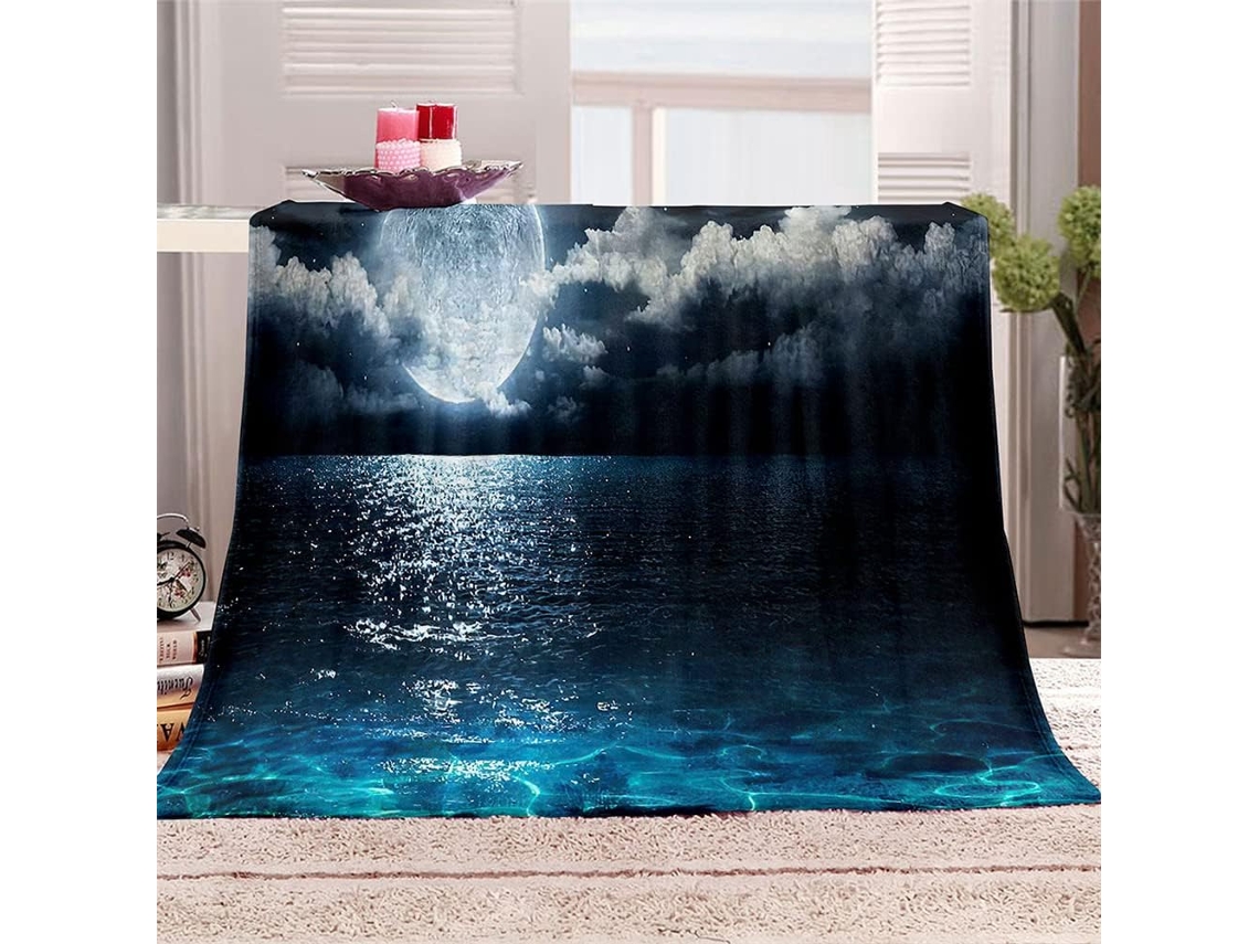 Manta de Flanela Fansu Estampa 3d Quente e Macia em Microfibra Ideal para o Inverno Perfeita Cama Ou Sofá Adeq