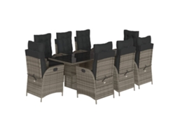 Garden Dining Set, Garden Dining Sets Vidaxl Cinzeto Rattan / Vime (n/a)