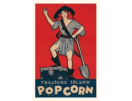 Livro Vintage Journal Treasure Island Popcorn Poster De Found Image Press (inglês)