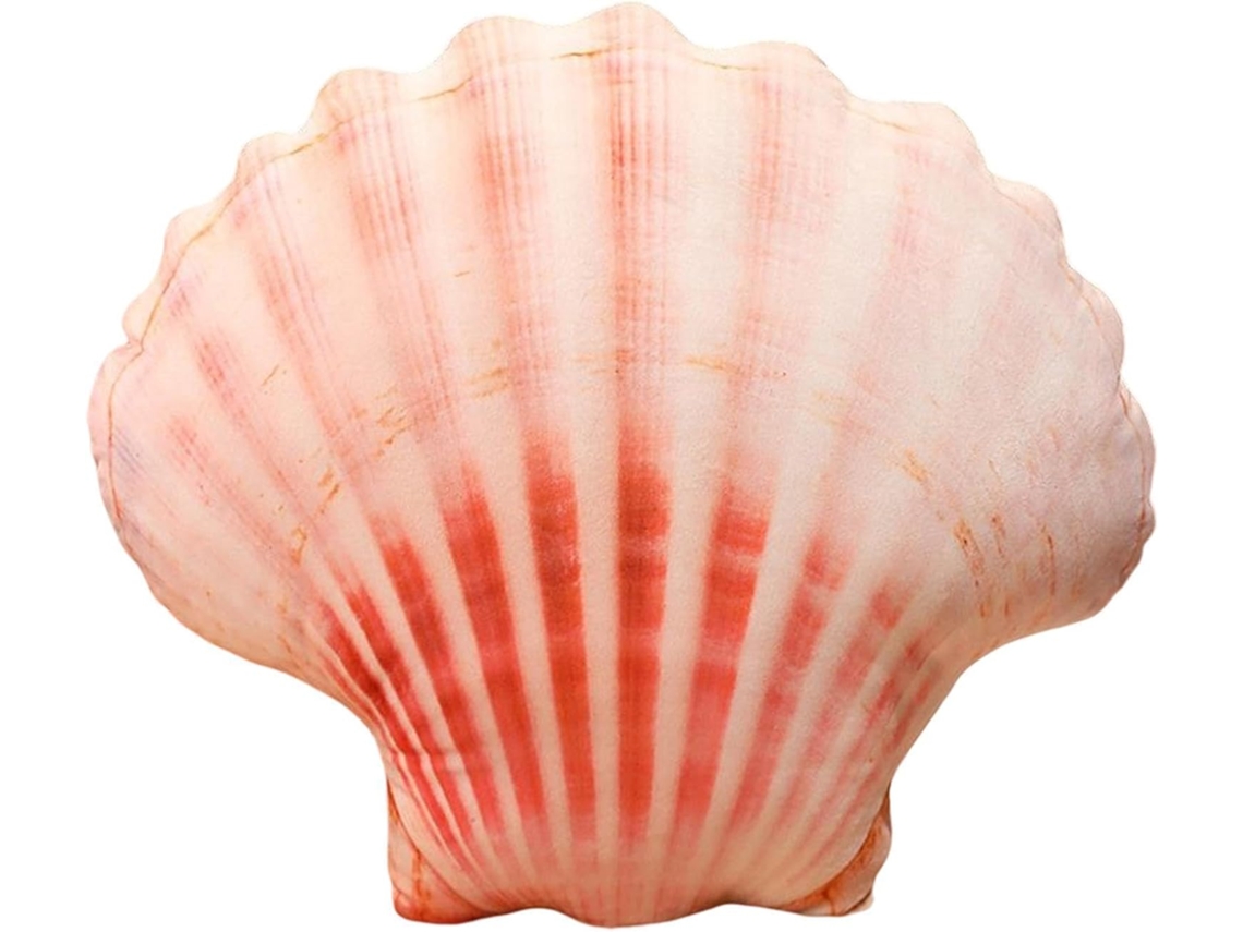 Almofada Decorativa em Formato de Concha Série Almofadas Decorativas com Motivos Marítimos e Conchas CHABERLU