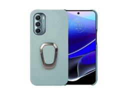 Capa De Celular Em Couro Com Textura De Lichia E Suporte De Anel Para Motorola Moto G Stylus 5g 2022