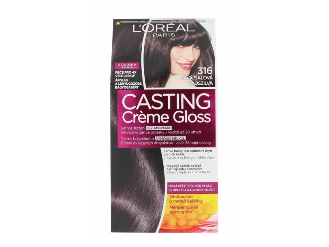 48ml Loréal Paris Casting Creme Gloss, 316 Prune, Cor Do Cabelo