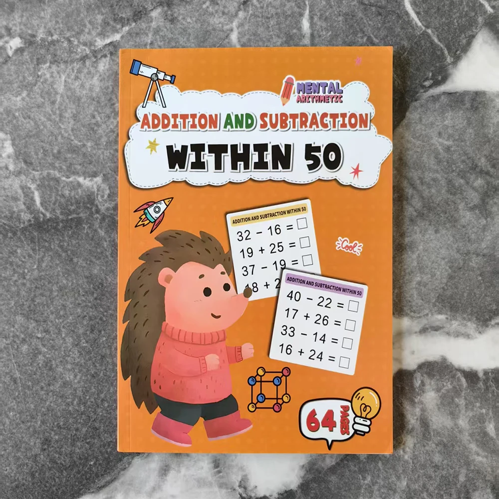 Livros de Exercícios de Matemática para Crianças, Ferramentas para Melhorar o Aprendizado da Matemática MDUG (50 Ou Menos)