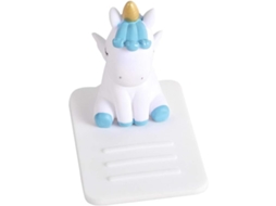 Suporte de mesa AQUAFORGE em formato de unicórnio, fofo e inovador, branco