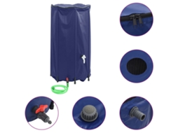 Depósito de água VIDAXL Azul PVC