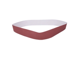Conjunto de 10 lixas de alumina de 740x40mm com grão 60 para polimento e desbaste de móveis e serrarias.