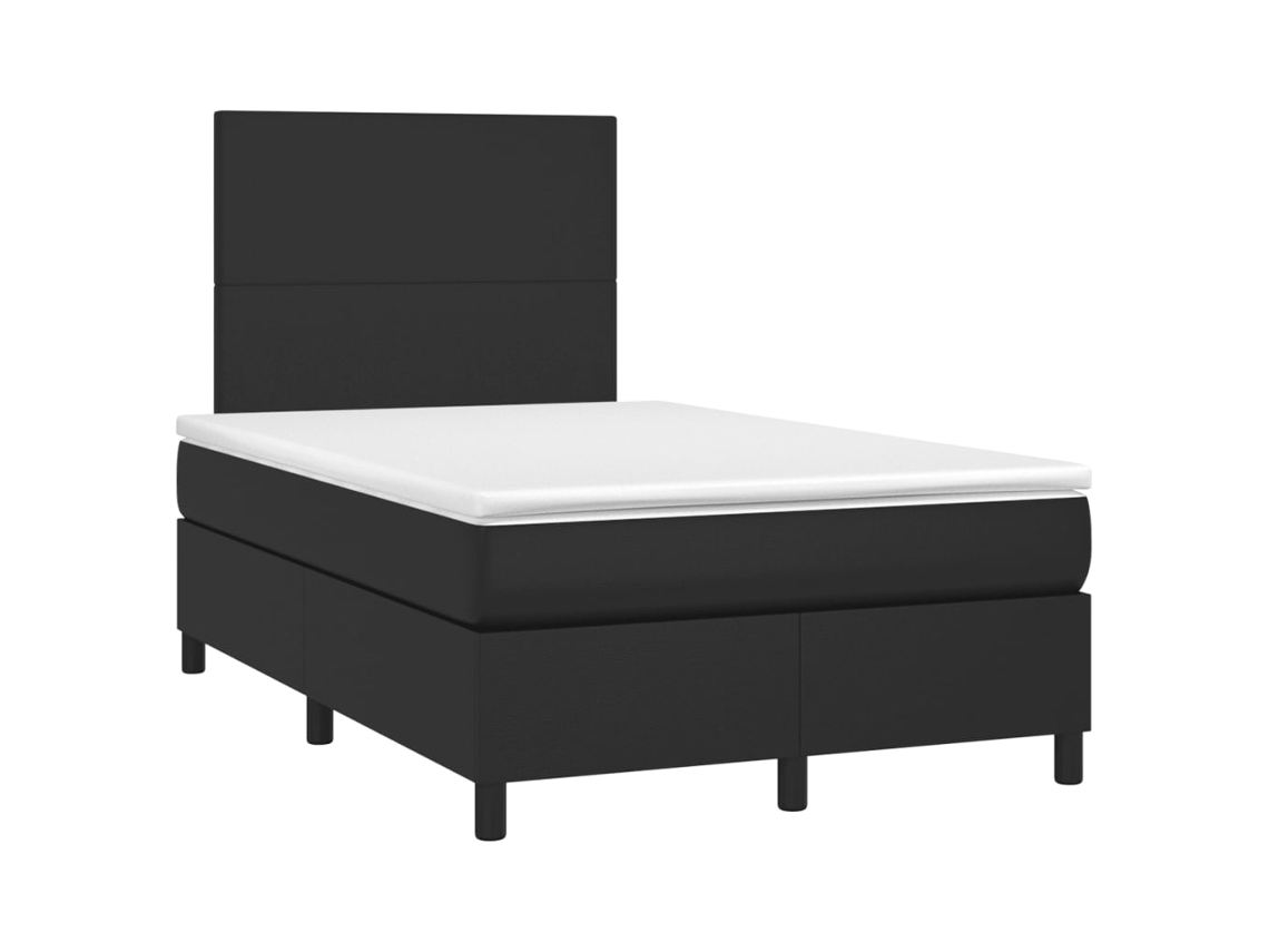 Box Spring Bed, Box Spring Beds Vidaxl Preto Couro Artificial (120 X 190 Cm)