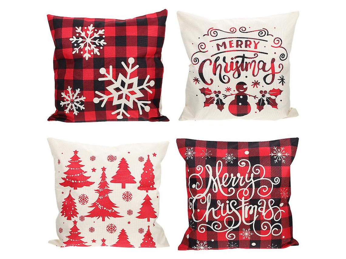 4 Unidades de Fronhas de Natal ALLINLESS