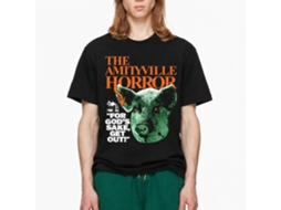 Rockinstone Amityville Horror Movie Pig Head Black Adult T-shirt Size:xxxl