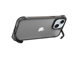 Suporte Casa Para Iphone 15 Plus Pele Sintética Transparente