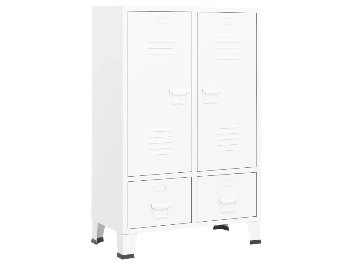 Conjunto 1 Wardrobe, Wardrobes Vidaxl Branco Aço (n/a)