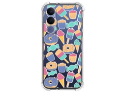 Capa Tumundosmartphone De Silicone À Prova De Choque Para Vivo V70 Fe Estampa Candy Design 02
