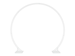 Arco De Casamento Vidaxl Branco Aço (220 X 45 X 200 Cm)