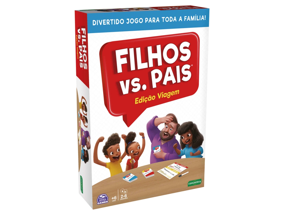 Jogo Filhos Vs. Pais Concentra (formato Viagem)
