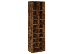 Shoe Cabinet, Shoe Cabinets Vidaxl Marrom Madeira Processada (n/a)