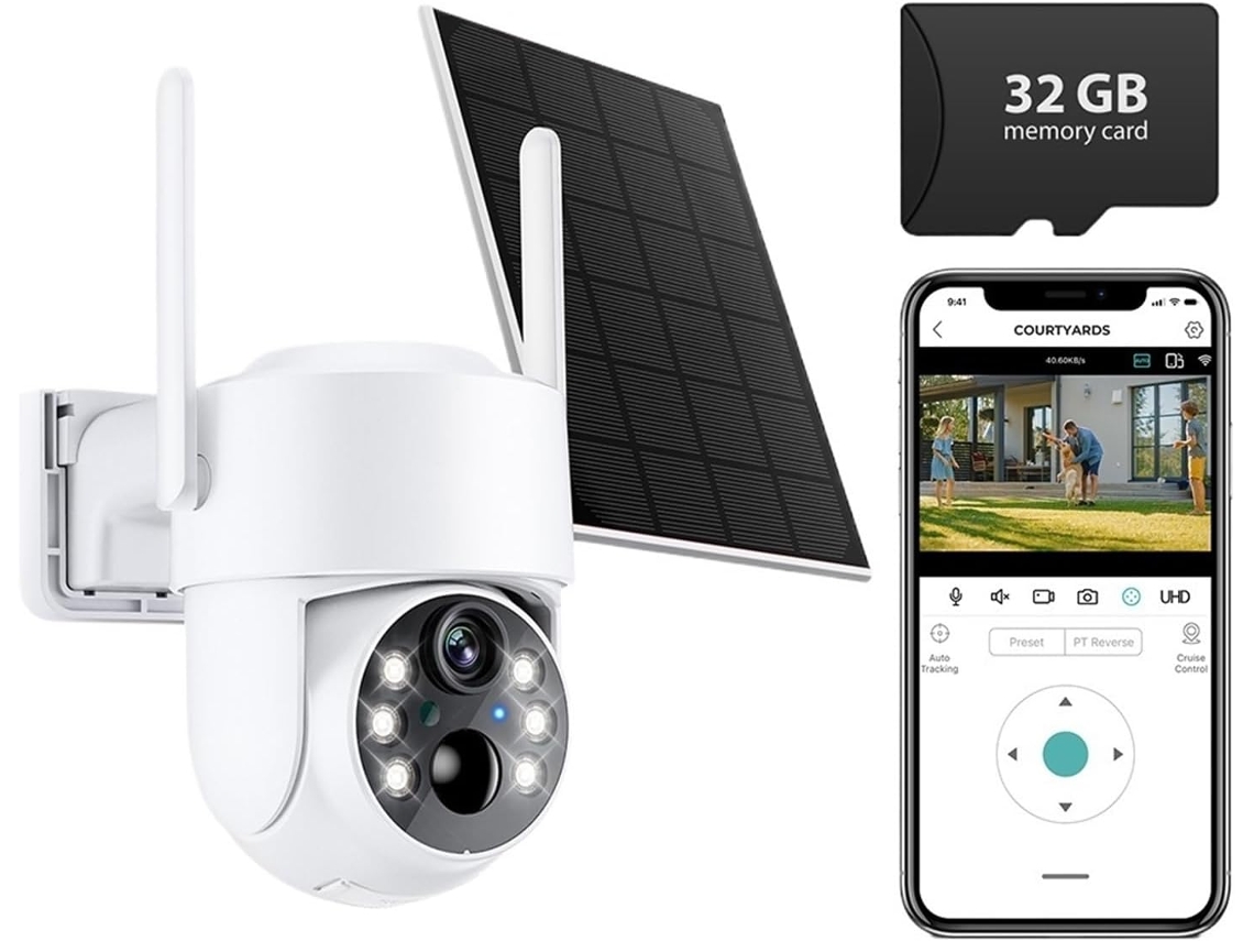 Câmera solar Wi-Fi 3MP SFUSHOS