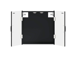 Vidaxl Armário Para Dartboard Utrecht Preto 52,5 X 10,5 X 53,5 Cm