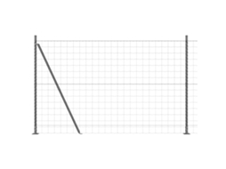 Conjunto 1 Cerca Externa Vidaxl Cinzento Aço (10 X 1,4 M)