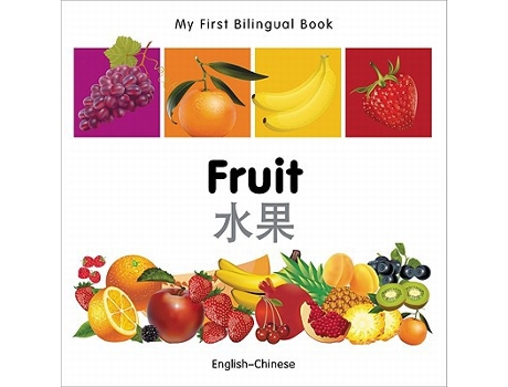 Livro My First Bilingual Book–Fruit English–Chinese de Milet Publishing (Inglês)