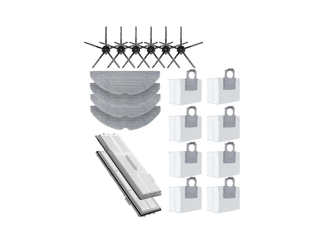 Para S8 Pro Ultra Acessórios Escova Lateral Filtro Mop Choth Sacos De Pó Peças Para Aspirador De Pó
