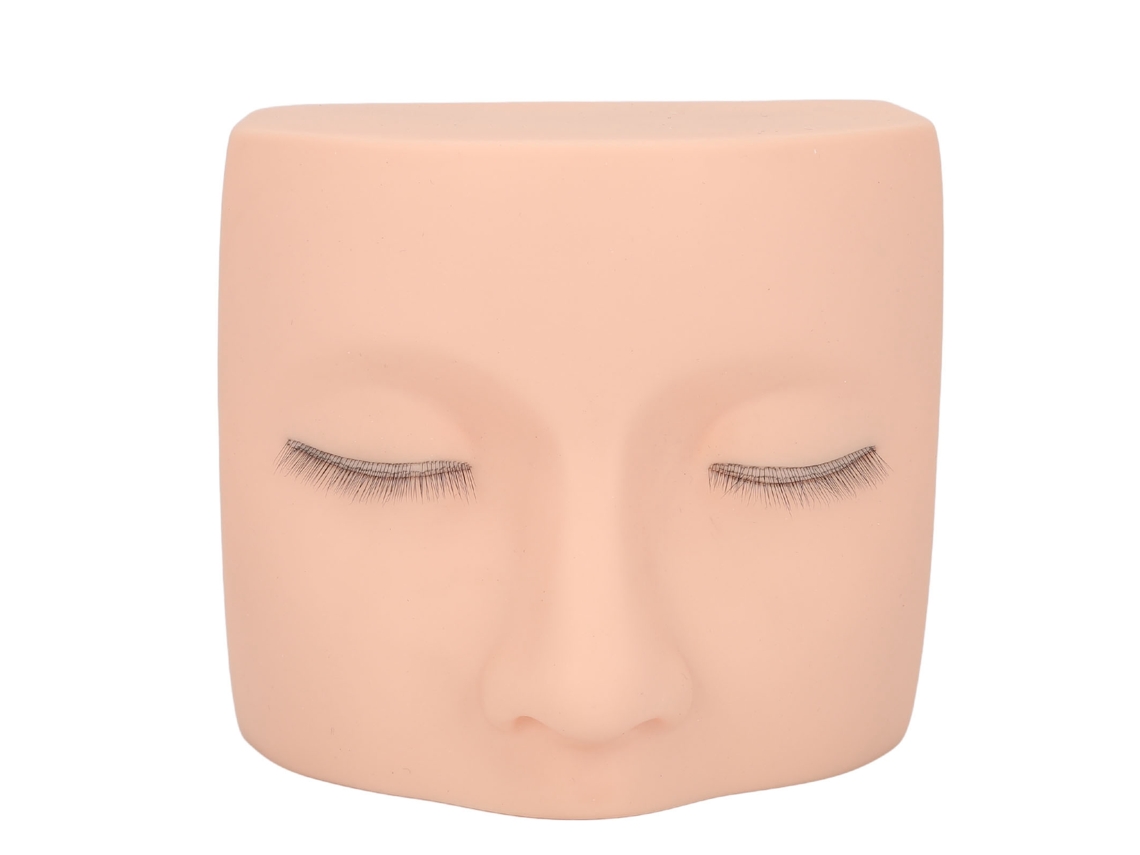 Cabeça De Boneca Para Prática De Alongamento De Cílios Realista Pvc Reutilizável