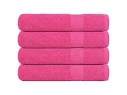 Vidaxl Toalhas De Sauna Frogn 4 Pcs 80x200 Cm 360 G/m² Rosa