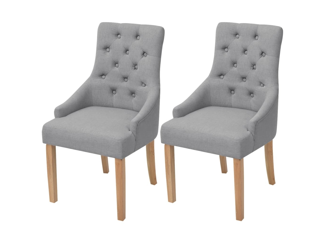 Dining Chair, Dining Chairs Vidaxl Cinzeto Tecido (n/a)
