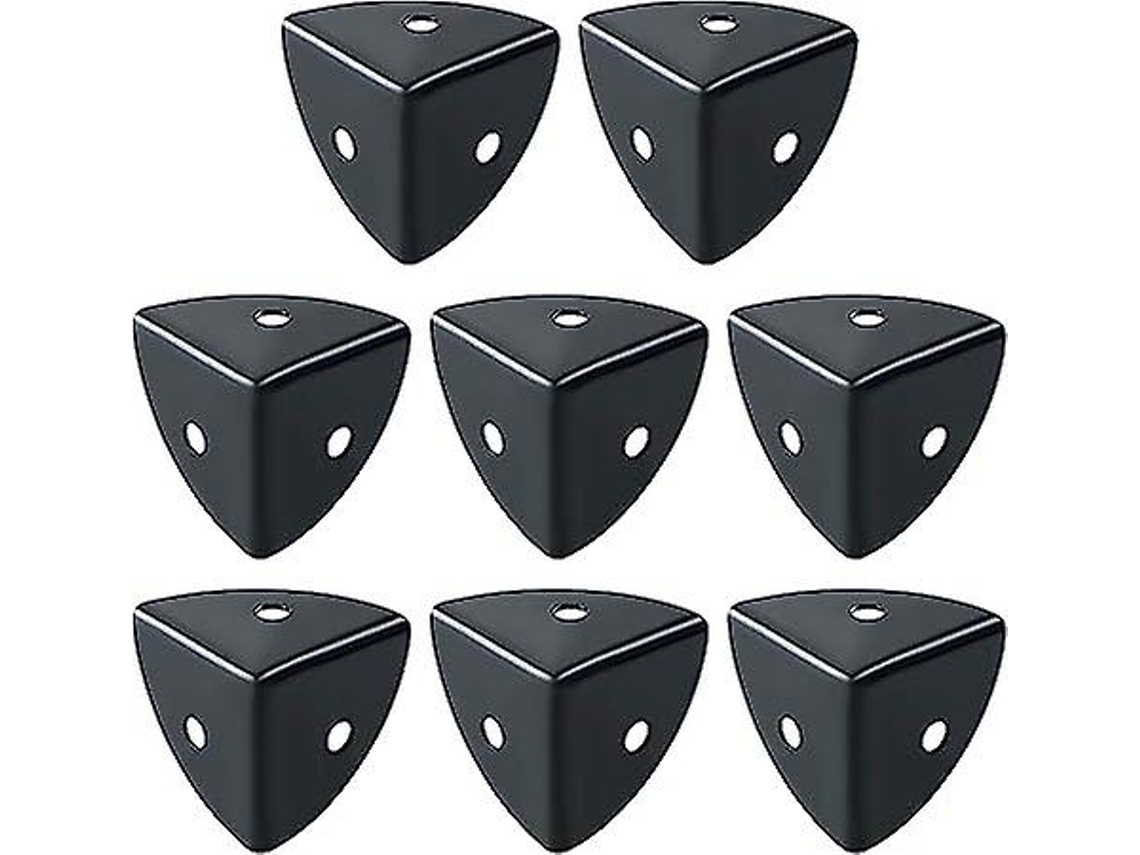 Protetores De Canto De Aço Inoxidável Preto, Estojo De Voo, 8 Peças Xindaren Slowmoose