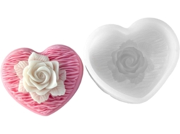 Molde Flexível De Silicone Em Formato De Coração Para Velas, Fácil De Desenformar, Ideal Para Sabonetes,