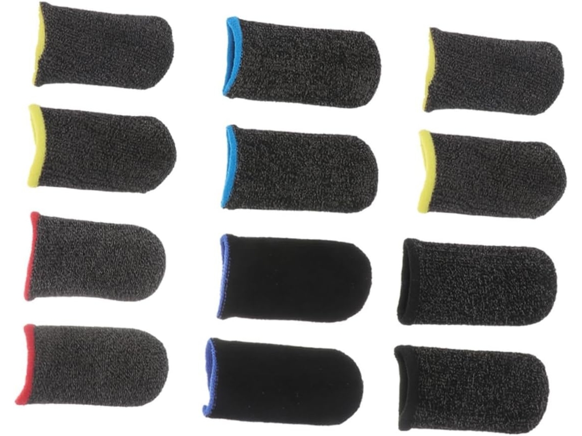 Lurelia Dedeiras Gaming Para Ecrã Tátil 6 Pares, Abs, Antiderrapante, Respirável, Leve, Para Gaming Móvel E Ecrãs Táteis
