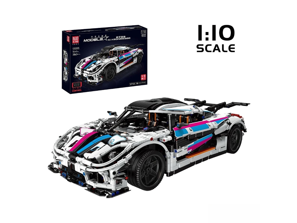 Mould King Regera Hypercar Kit De Construção De Modelo Controlado Remotamente 13120s