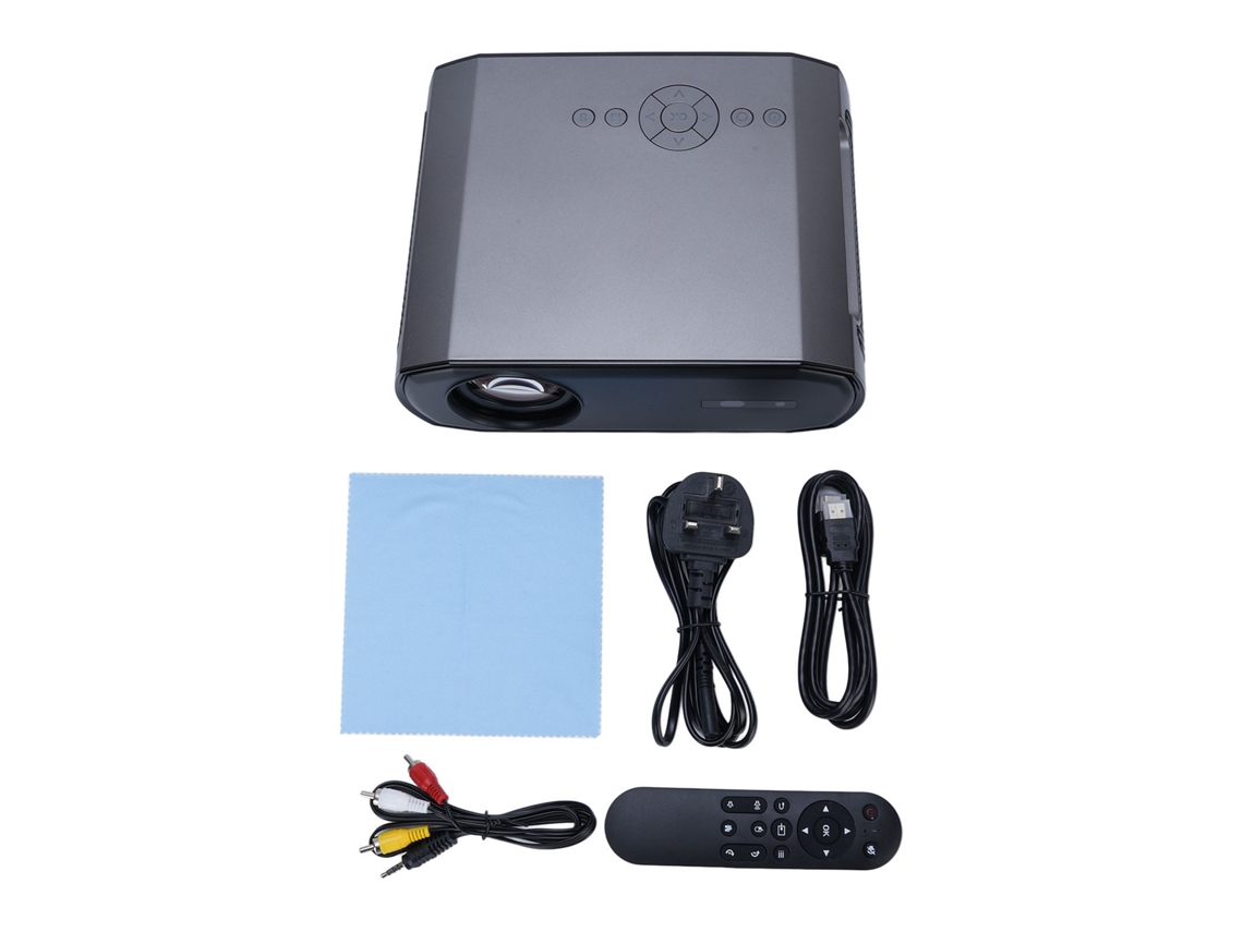 Projetor 4,5 Polegadas 1080p 4000lm Cache de 1gb + Memória de 8gb EOOCOO (correção Automática de Keystone, Foco Automático)