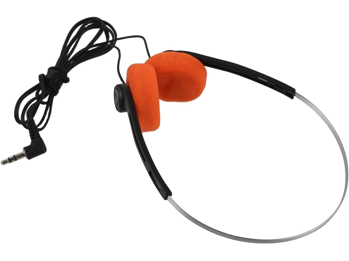 Fones De Ouvido Retrô Leves E Ajustáveis, Em Pvc E Espuma, Modelo Supra-auricular.