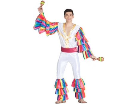 Fato de Homem  Dançarino De Rumba Branco (Tam: S)