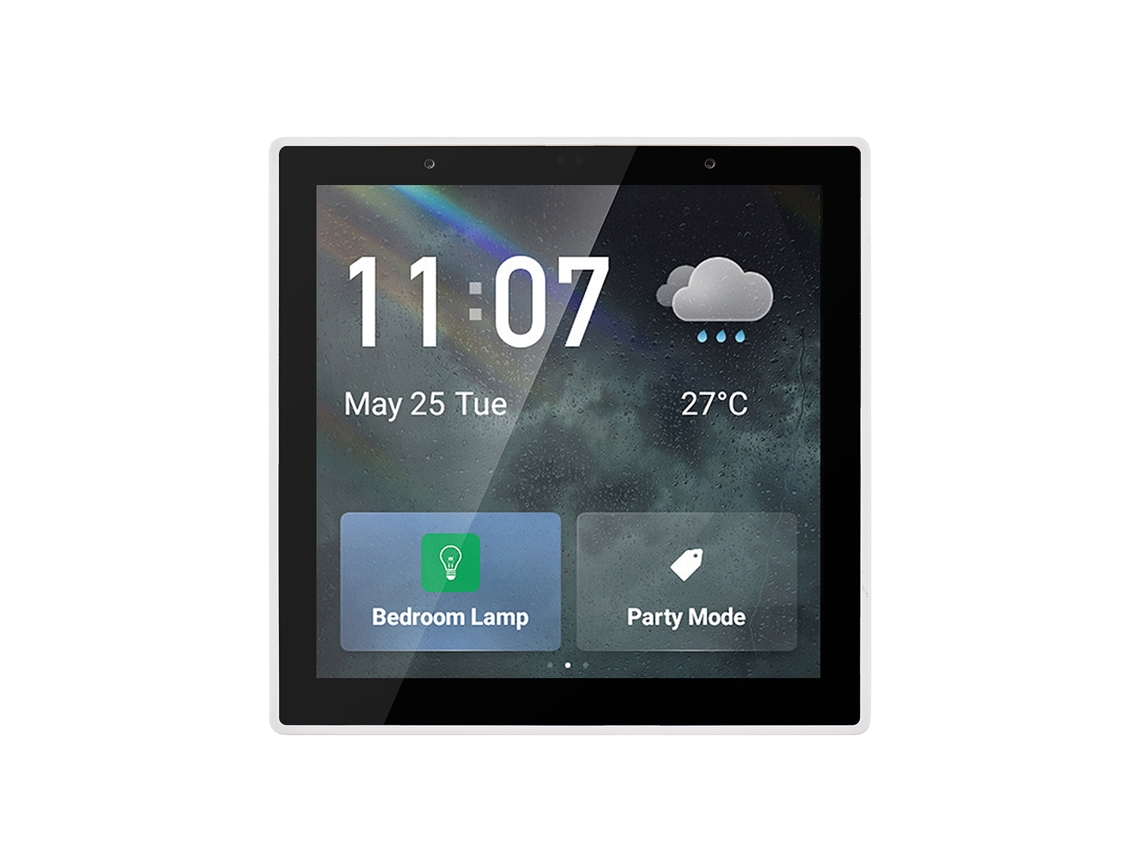 Laxiscreed Painel De Controlo Smart Home Com Ecrã Tátil De 4", App, Relógio E Previsão Do Tempo